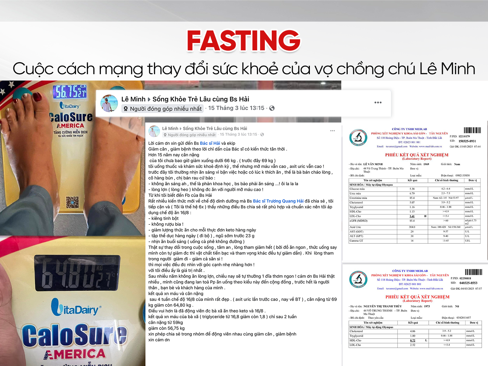 Fasting – Cuộc cách mạng thay đổi sức khoẻ của vợ chồng chú Lê Minh